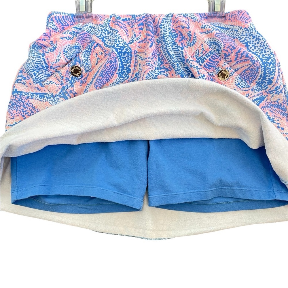 Lilly Pulitzer Madison Coastal Blue Maybe Gator Skort, Size Small - Picture 5 of 10